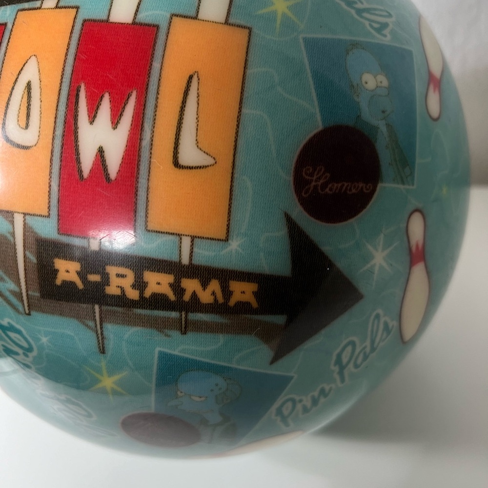 Vintage RARE Simpsons 400th Episode Collectors Edition Bowling Ball Viz A Ball - Picture 8 of 16